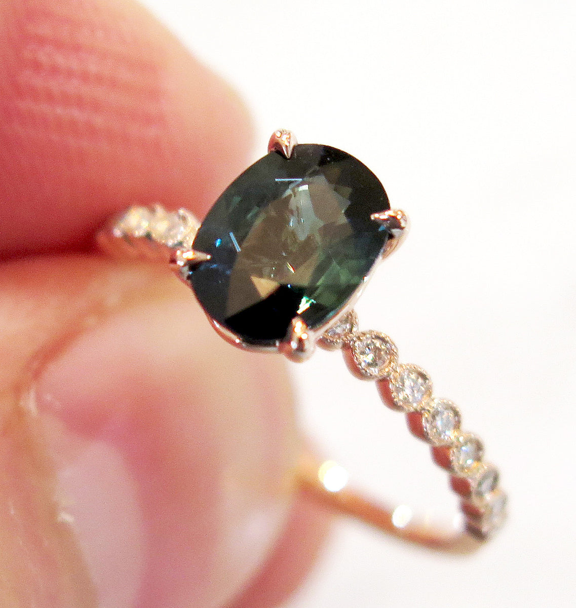 Peacock hot sale green sapphire