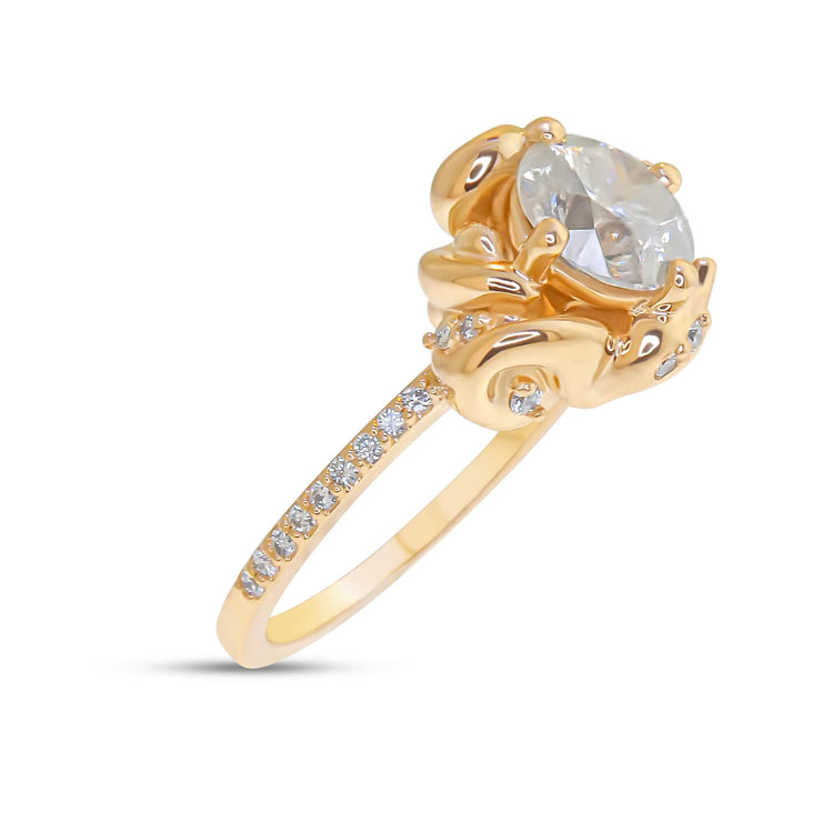 Violette Nature Inspired Sculptural Diamond Ring - Yellow Gold - (1.62ct)