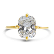 Mia 1.90 Ct Cushion Cut Lab Grown Diamond Engagement Ring with Hidden Halo