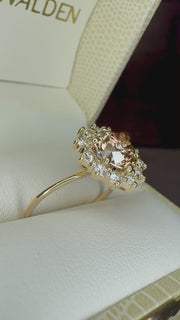 Luisa Natural Champagne Diamond Engagement Ring (1.73 ct)