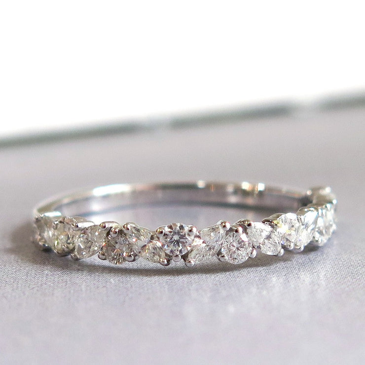 Ethical Diamond Wreath Wedding Band – Unique Engagement Rings NYC ...