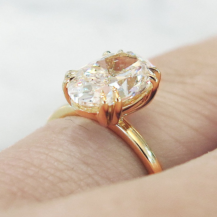 2ct Emerald Ring, Oval Emerald Engagement Ring, Oval Rose Gold Ring With  Diamonds, Emerald Diamond Ring Rose Gold - Etsy | Emerald ring design,  Emerald ring, Engagement ring white gold