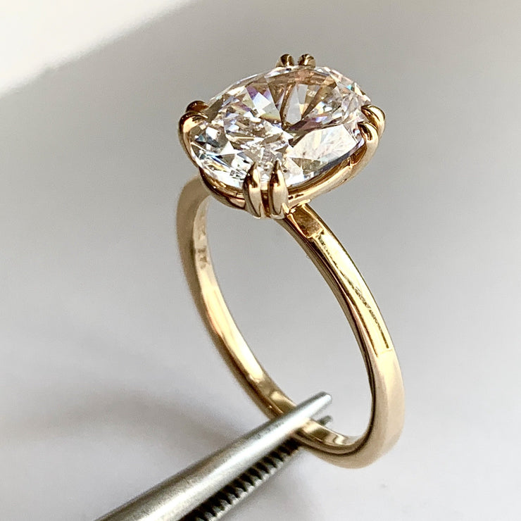 Past Present Future Diamond Engagement Ring, Three Stone Diamond Ring-  Sivan Lotan Jewelry - סיון לוטן תכשיטים
